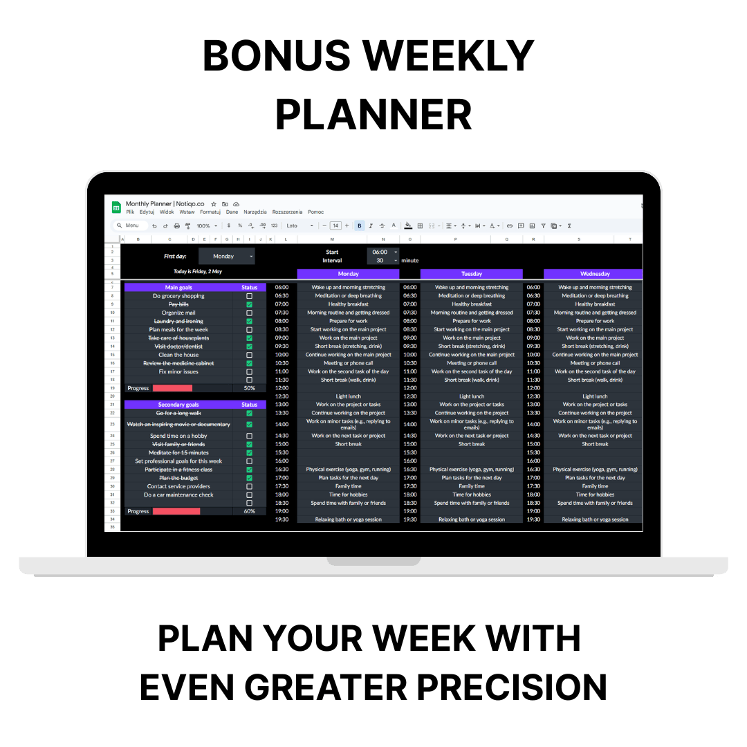 Monthly Planner